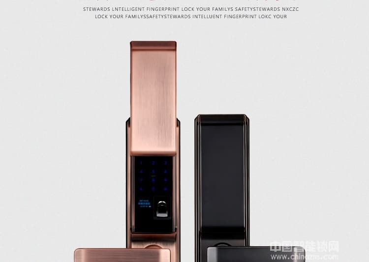 欧宝丽智能锁 滑盖AI智能锁密码指纹锁 远程控制智能锁